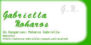 gabriella moharos business card